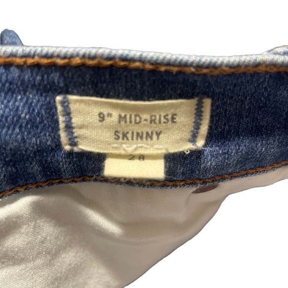 Madewell‎ 28 Zip fly 9" Mid Rise Skinny Pockets - Picture 4 of 8